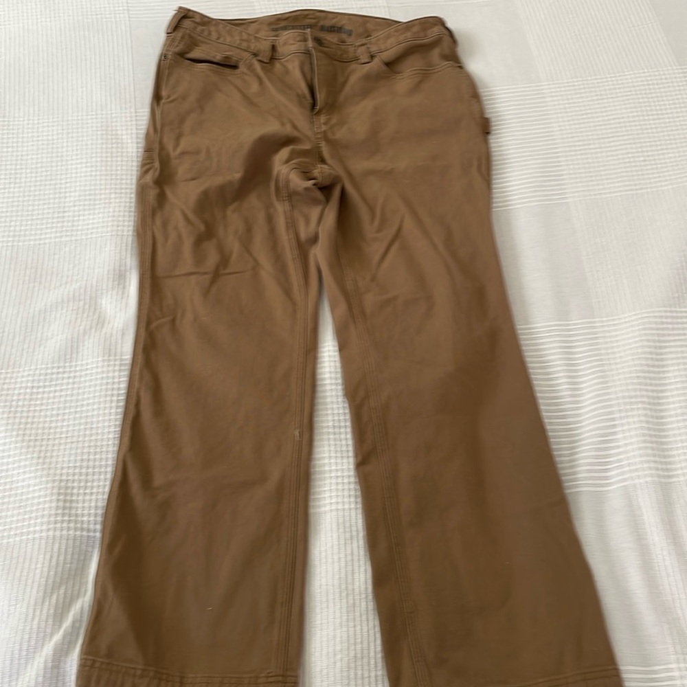 Duluth Trading Co Fire Hose Bootcut Pants 12 x 29